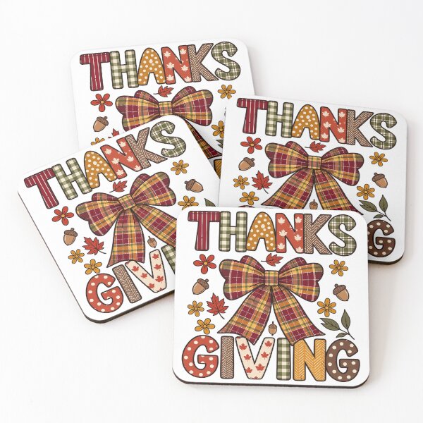 Item preview, Thanksgiving Coquette Plaid Bow Fall Patterned Typography designed and sold by DYALEEZ-XCR.