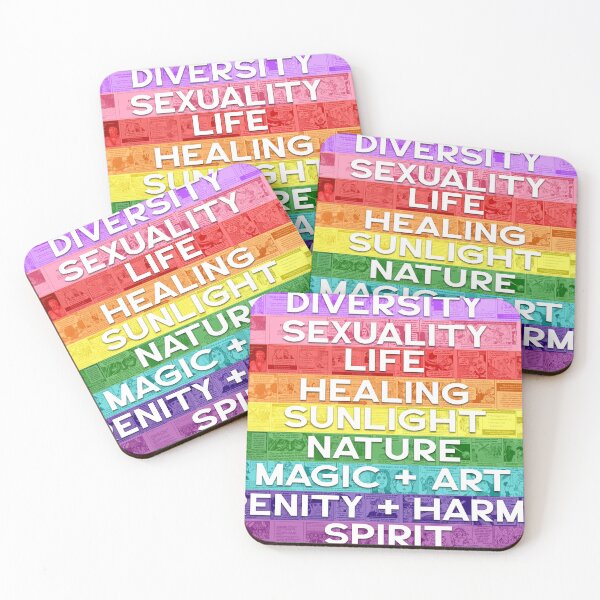 Item preview, Chick Tract/Religious Pamphlet Collage - Gilbert Baker Gay Queer Pride Flag designed and sold by natalieapugh.