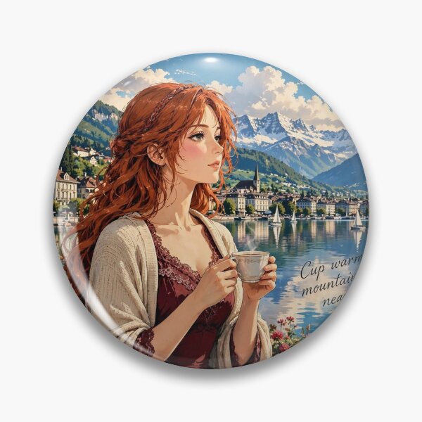 Item preview, Switzerland — Lake Geneva — Coffee by the Alps designed and sold by DibujandoPorfa.