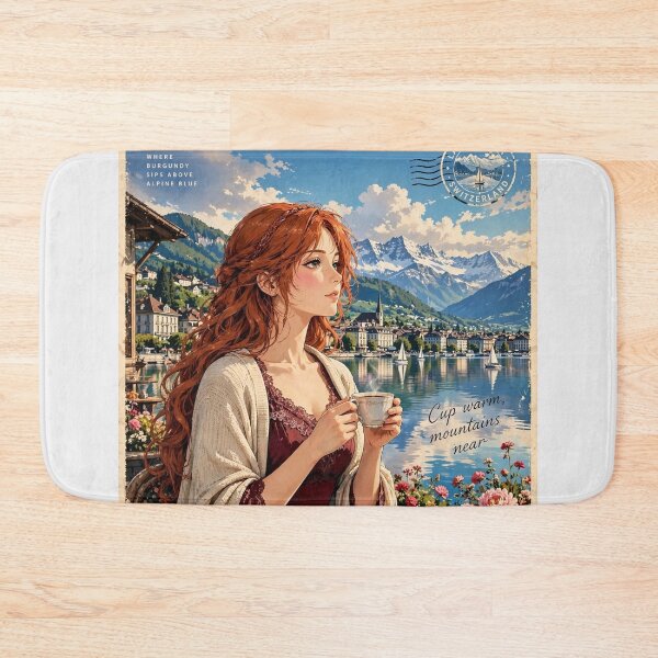Item preview, Switzerland — Lake Geneva — Coffee by the Alps designed and sold by DibujandoPorfa.