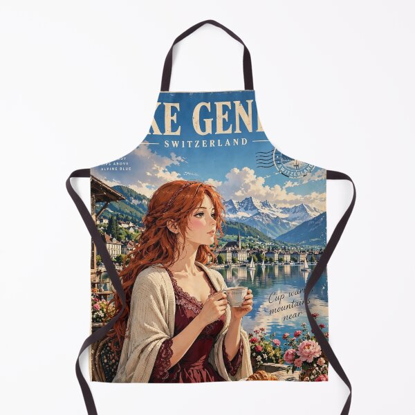 Item preview, Switzerland — Lake Geneva — Coffee by the Alps designed and sold by DibujandoPorfa.