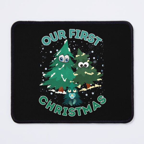 Item preview, Our First Christmas – Cute Family Christmas Trees designed and sold by MyMerryMary.