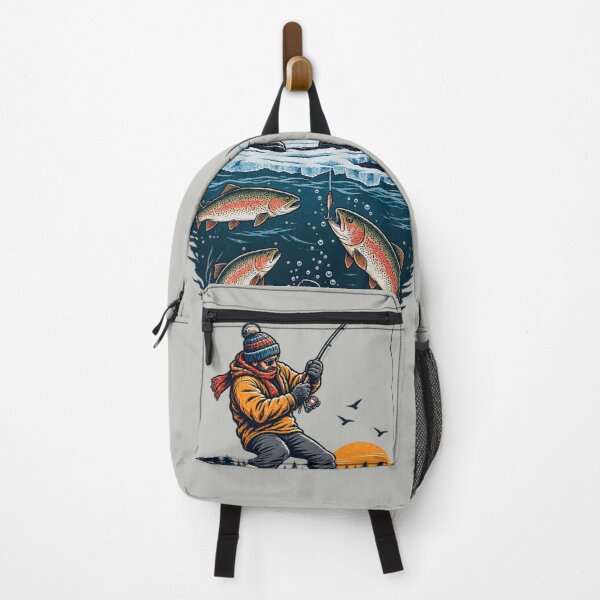 Item preview, Winter Fishing Outdoor Adventure, Fishing Gift for Fishing Lover designed and sold by MalwasBasket.
