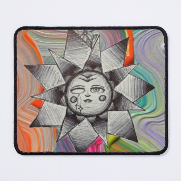 Item preview, Abstract Geometric Celestial Sun Painting designed and sold by Misakitchen.