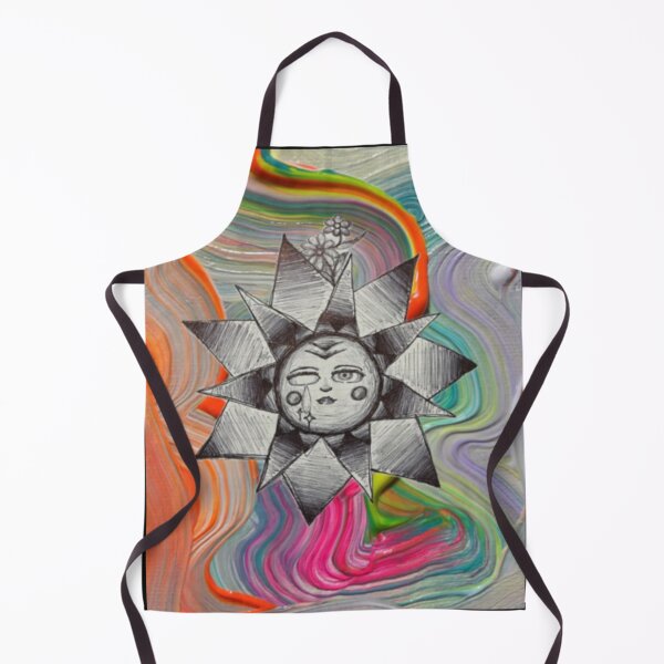 Item preview, Abstract Geometric Celestial Sun Painting designed and sold by Misakitchen.