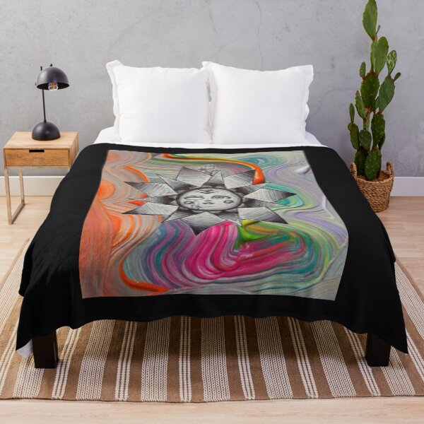 Item preview, Abstract Geometric Celestial Sun Painting designed and sold by Misakitchen.