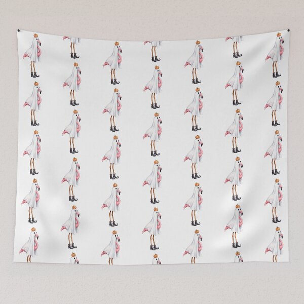 Item preview, Flamingo Ghost Halloween designed and sold by Tiffany Roy.