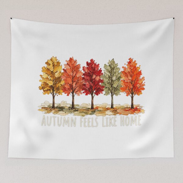 Item preview, Autumn Feels Like Home Colorful Impasto Trees Oil Painting designed and sold by DYALEEZ-XCR.