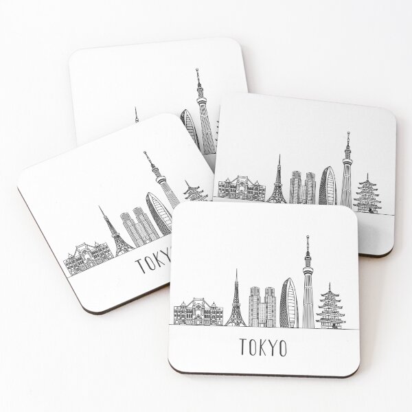 Item preview, Tokyo Skyline Minimalist Line Art designed and sold by MinimalLine.