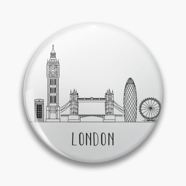 Item preview, London Skyline Minimalist Line Art designed and sold by MinimalLine.