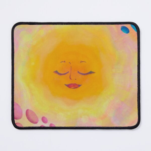 Item preview, Ethereal Yellow Sun Face Art designed and sold by Misakitchen.