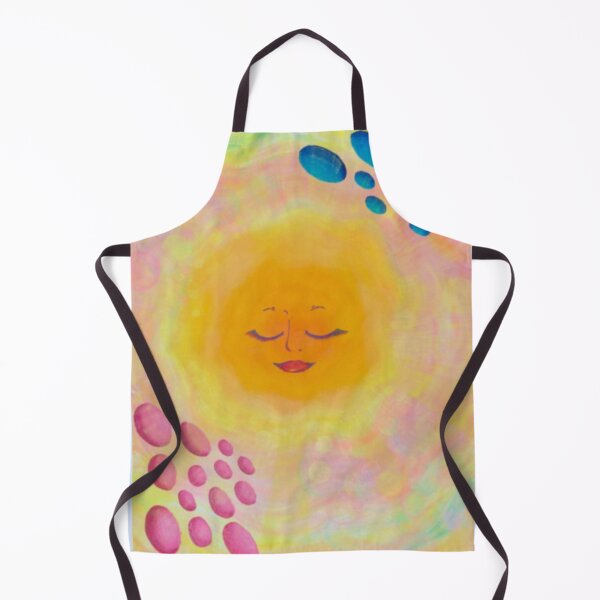 Item preview, Ethereal Yellow Sun Face Art designed and sold by Misakitchen.