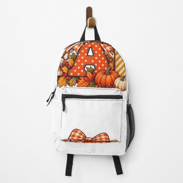 Item preview, Farmhouse FALL Pumpkins With Gingham Bow And Maple Leaves designed and sold by DYALEEZ-XCR.