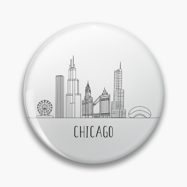 Item preview, Chicago Skyline Minimalist Line Art designed and sold by MinimalLine.