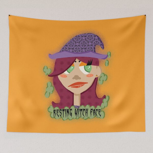 Item preview, resting witch face designed and sold by trinketgal.