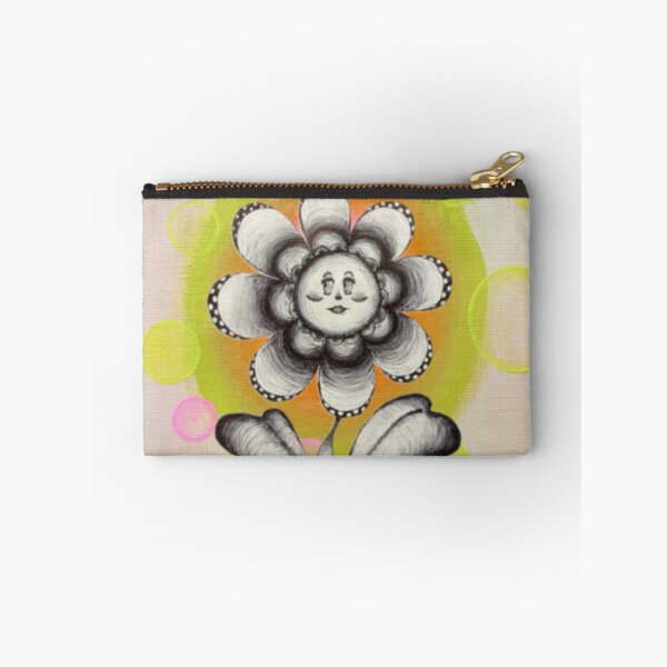 Item preview, Retro Whimsical Flower Face Illustration designed and sold by Misakitchen.