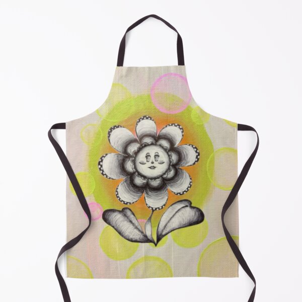 Item preview, Retro Whimsical Flower Face Illustration designed and sold by Misakitchen.