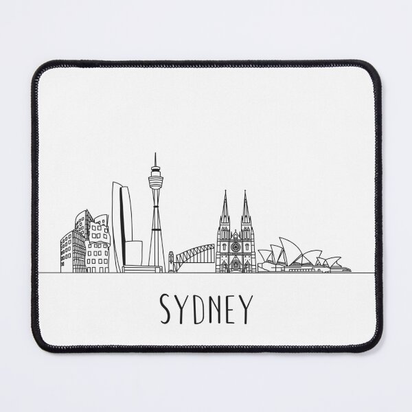 Item preview, Sydney Skyline Minimalist Line Art designed and sold by MinimalLine.