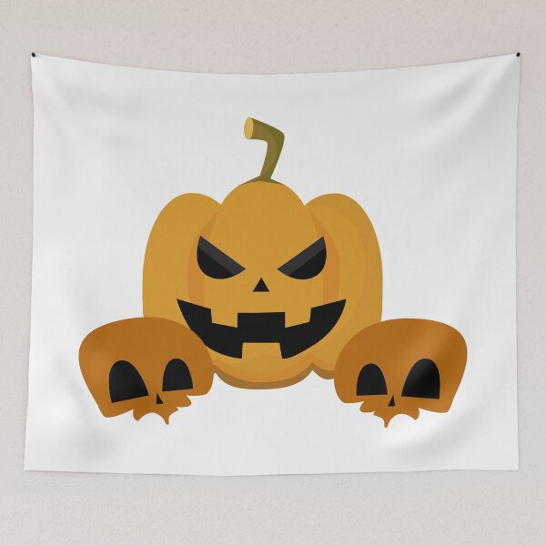 Item preview, Spooky Jack O' Lantern with Skulls Halloween Design designed and sold by NAMASTHE WORLD.