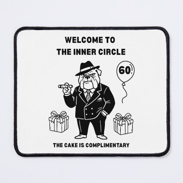 Item preview, Funny 60th Birthday Card Bulldog Mafia Boss Welcome to the Inner Circle designed and sold by HYPNK.