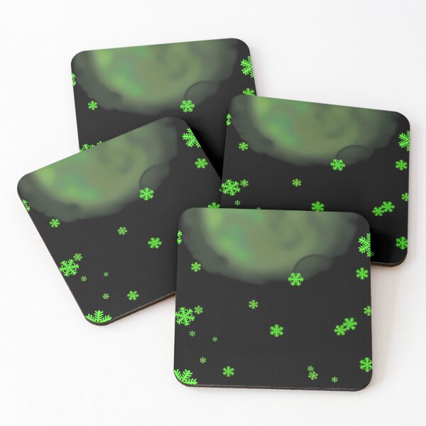 Item preview, Winter Orbit | Green Cosmic Snow designed and sold by shinonugarts.