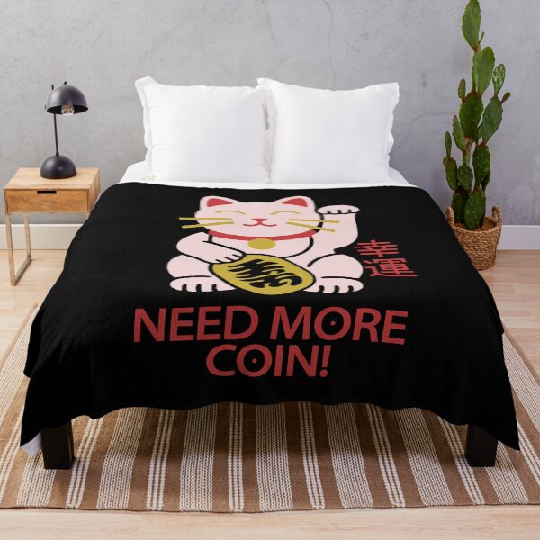Item preview, Cute Maneki Neko Lucky Cat Need More Coin Art designed and sold by LinaValearte.