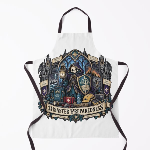 Item preview, Gothic Disaster Preparedness Skeleton Illustration designed and sold by medicalkinoko.