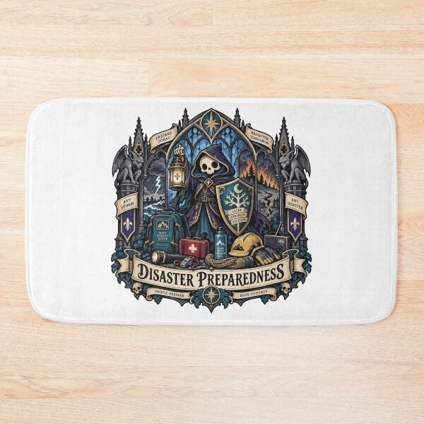 Item preview, Gothic Disaster Preparedness Skeleton Illustration designed and sold by medicalkinoko.