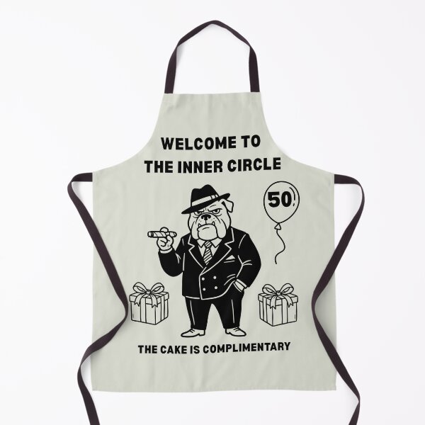 Item preview, Funny 50th Birthday Card Bulldog Mafia Boss Welcome to the Inner Circle designed and sold by HYPNK.