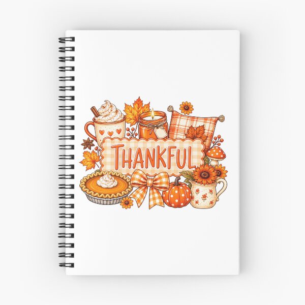 Item preview, Cozy Fall Favorites Thankful Thanksgiving Pumpkin Pie Illustration designed and sold by DYALEEZ-XCR.
