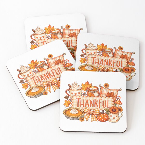 Item preview, Cozy Fall Favorites Thankful Thanksgiving Pumpkin Pie Illustration designed and sold by DYALEEZ-XCR.