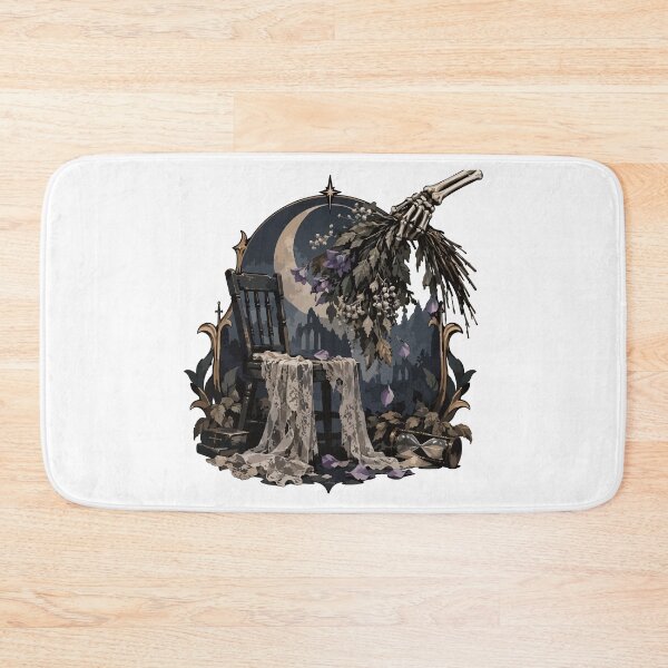 Item preview, Gothic Dried Flowers Moonlight Illustration designed and sold by medicalkinoko.