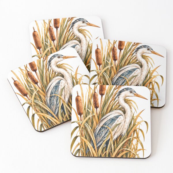 Item preview, Stillness Among Reeds | Hidden Wetland Bird Art | Norvian designed and sold by Norvian.