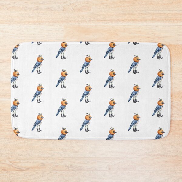 Item preview, Pumpkin Head Blue Jay designed and sold by Tiffany Roy.