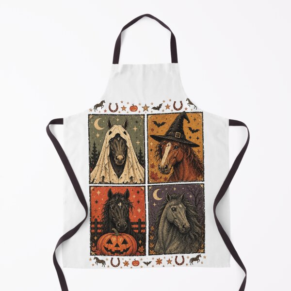 Item preview, Spooky Horses Vintage Halloween Equestrian Art designed and sold by justinhmorton.