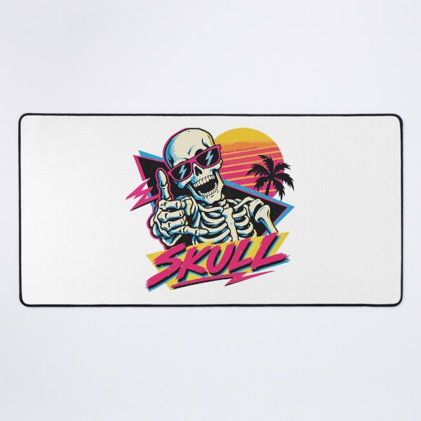Item preview, Neon Skull Shades Retro Illustration designed and sold by medicalkinoko.