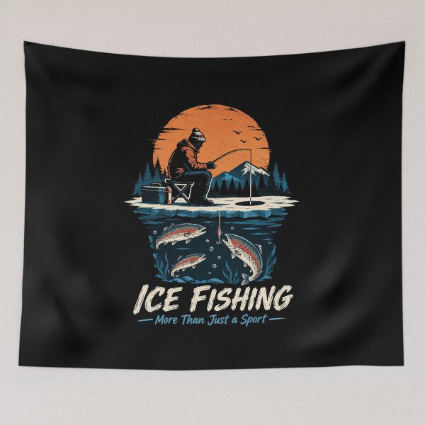 Item preview, Ice Fishing More Than Just a Sport, Tshirt for Winter Fishing Lover designed and sold by MalwasBasket.