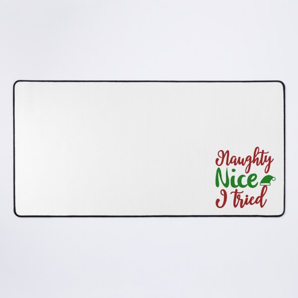 Item preview, Naughty Nice I Tried Funny Christmas Vibes Holiday Design designed and sold by FuzionRaptor.