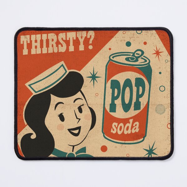 Item preview, Retro Soda Pop Art – 1950s Vintage Diner designed and sold by OddlyEnoughArt.