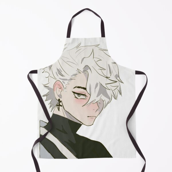 Item preview, White-Haired Boy - Anime Portrait designed and sold by Estefanía Aparici.