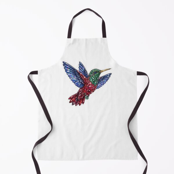 Item preview, Hummingbird Crystal Sticker - Ruby Emerald Diamond Bird designed and sold by FineLineBotanical .