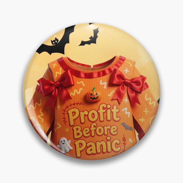 Item preview, 'Profit Before Panic' Halloween Office Swag :: Boogets & Bottom Lines designed and sold by Communication Optimists.
