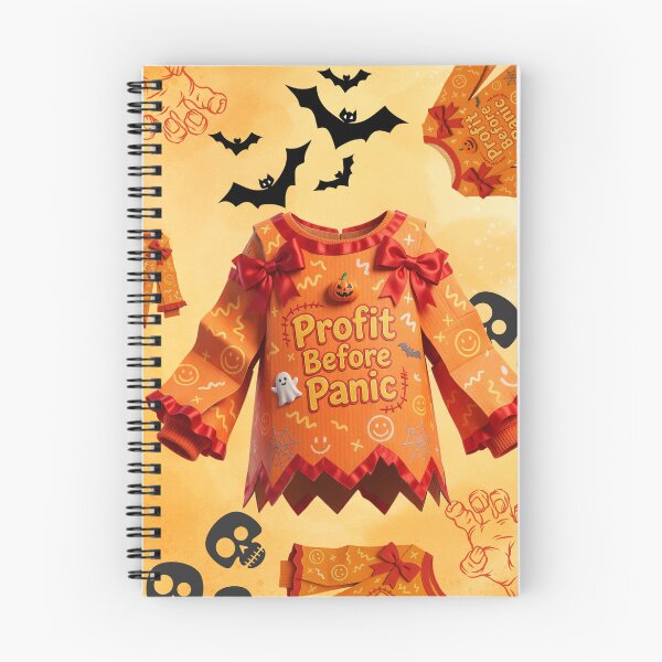 Item preview, 'Profit Before Panic' Halloween Office Swag :: Boogets & Bottom Lines designed and sold by Communication Optimists.