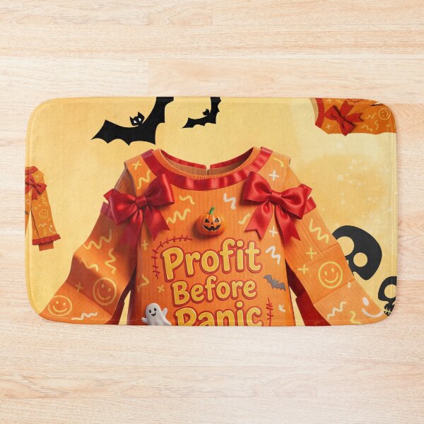 Item preview, 'Profit Before Panic' Halloween Office Swag :: Boogets & Bottom Lines designed and sold by Communication Optimists.