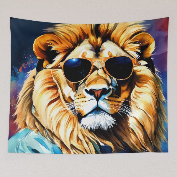 Item preview, Lion Wearing Cool Sunglasses Digital Design designed and sold by DEC02.