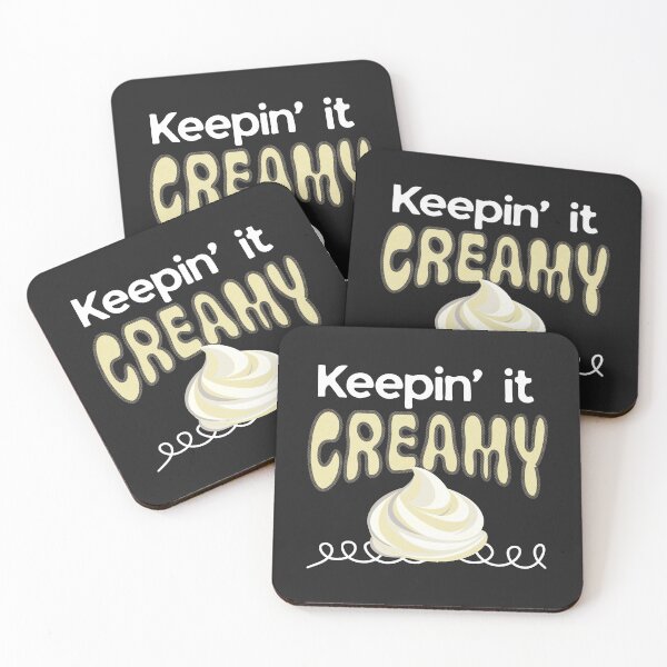 Item preview, Funny Keeping it Creamy Cringe Humor Black designed and sold by TackyTime.