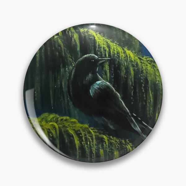 Item preview, Raven Under the Northern Lights – Moody Forest Wildlife Art designed and sold by ArtistsAtticWI.