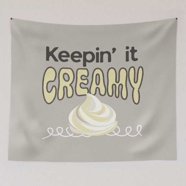 Item preview, Funny Keeping it Creamy Cringe Humor Beige designed and sold by TackyTime.