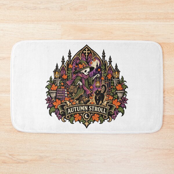 Item preview, Gothic Autumn Stroll Skeleton Illustration designed and sold by medicalkinoko.