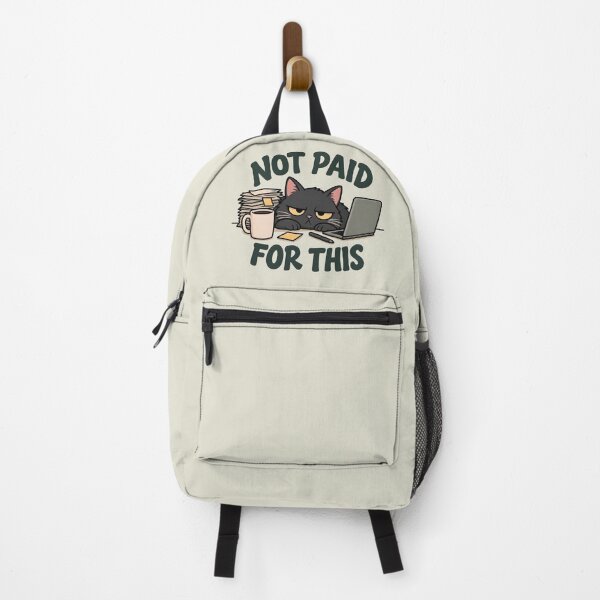 Item preview, Not Paid For This Grumpy Black Cat Funny Office Sarcasm designed and sold by wingoo22.
